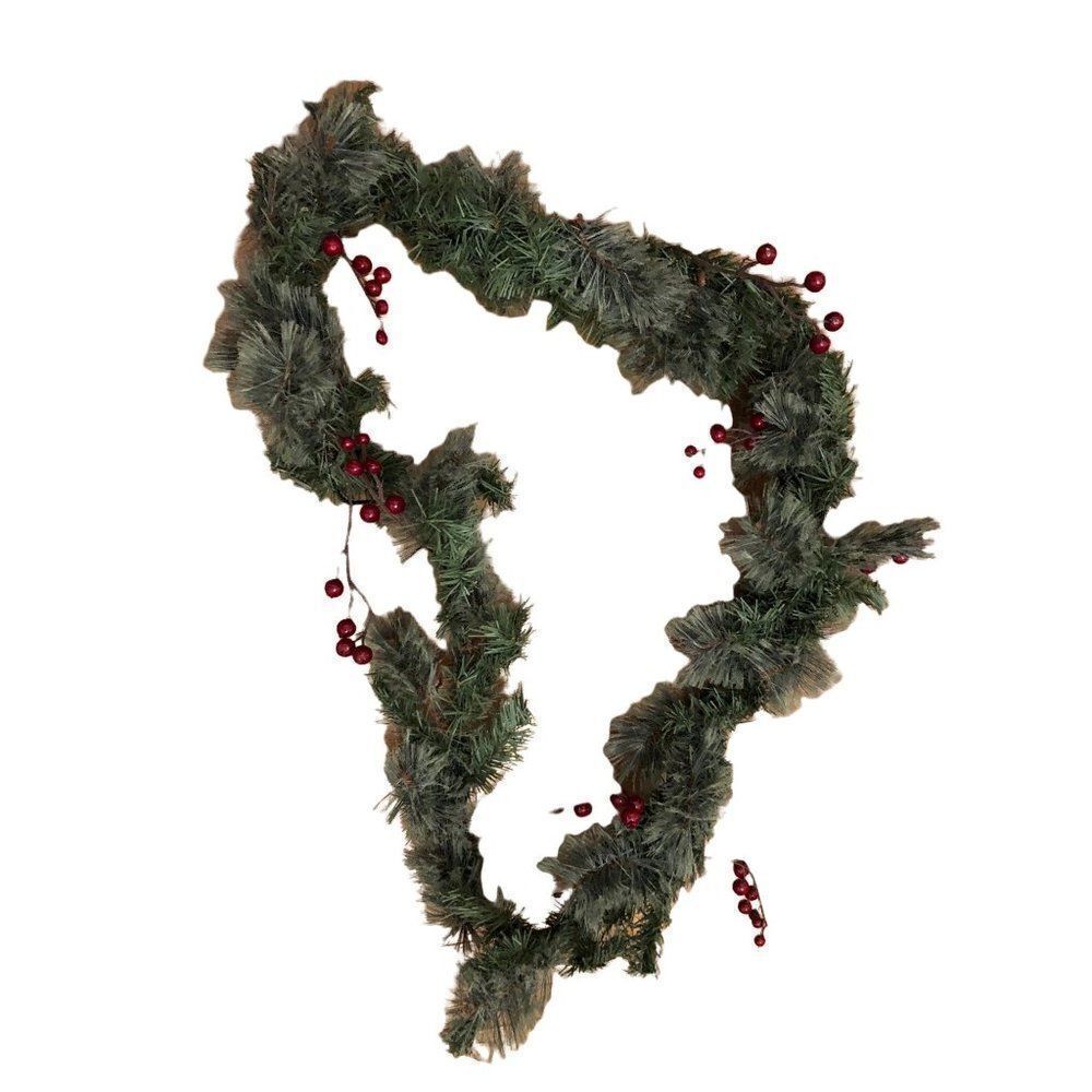vintage holiday christmas decor garland 70" long